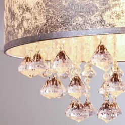 hofstein Plafonnier Pirinoa Argenté, 1 lumière* Plafonniers