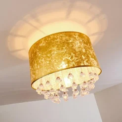 Lampes Dorées-hofstein Plafonnier Pirinoa Or, 1 lumière