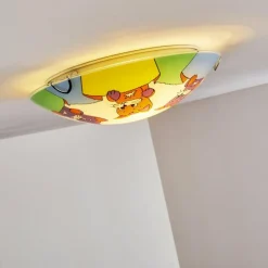 hofstein Plafonnier Pizzy Katze Chrome, Blanc, 2 lumières