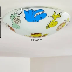 hofstein Plafonnier Pizzy Zoo Chrome, Blanc, 2 lumières