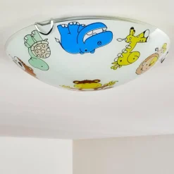 hofstein Plafonnier Pizzy Zoo Chrome, Blanc, 2 lumières