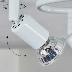 hofstein Plafonnier Planes LED Blanc, 3 lumières