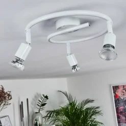 hofstein Plafonnier Planes LED Blanc, 3 lumières