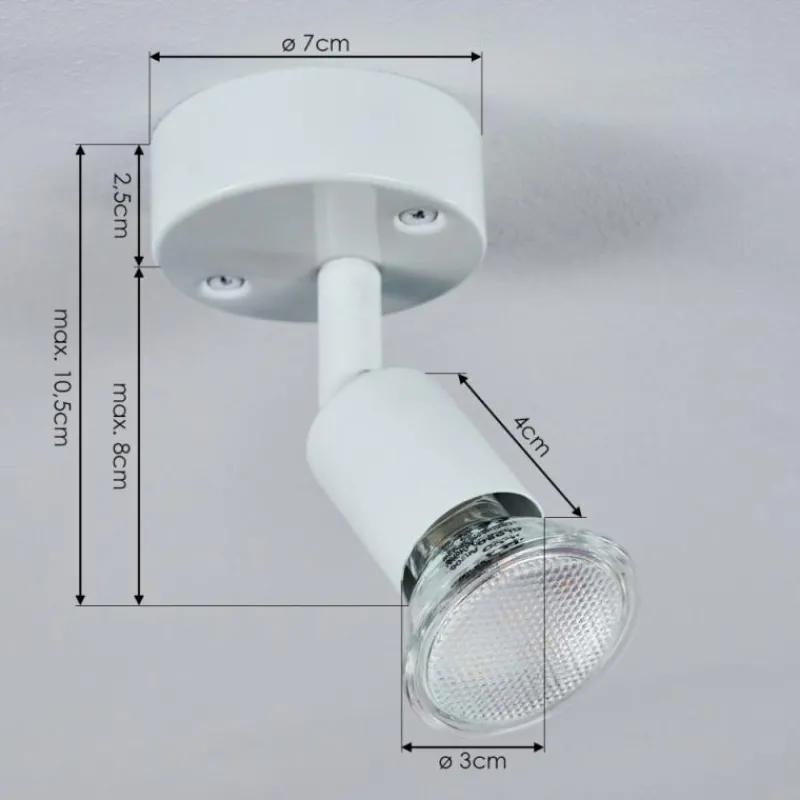 hofstein Plafonnier Planes LED Blanc, 1 lumière