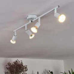 hofstein Plafonnier Planes LED Blanc, 4 lumières