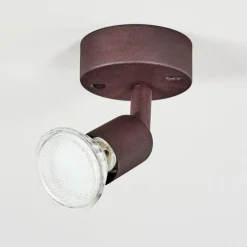 Lampes Industrielles-hofstein Plafonnier Planes LED Rouille, 1 lumière