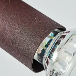 Lampes Industrielles-hofstein Plafonnier Planes LED Rouille, 3 lumières