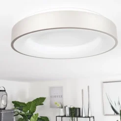 hofstein Plafonnier Playas LED Argenté, Blanc, 1 lumière