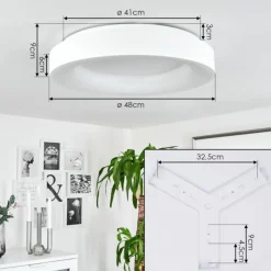 hofstein Plafonnier Playas LED Blanc, 1 lumière