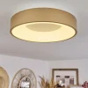 Lampes Dorées-hofstein Plafonnier Playas LED Or, Blanc, 1 lumière