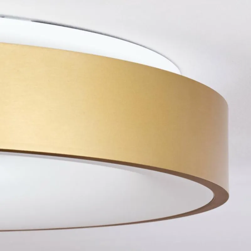 Lampes Dorées-hofstein Plafonnier Playas LED Or, Blanc, 1 lumière