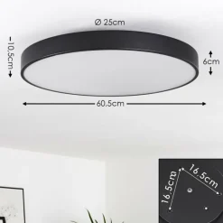 hofstein Plafonnier Plovdiv LED Blanc, 1 lumière, Télécommandes