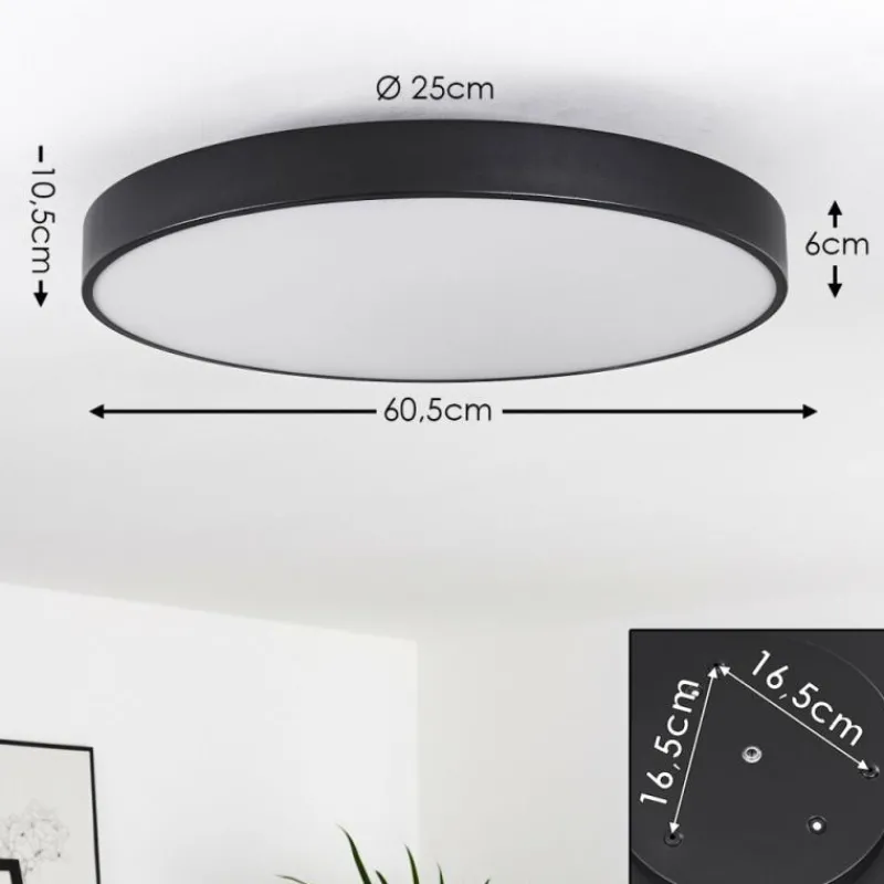 hofstein Plafonnier Plovdiv LED Blanc, 1 lumière, Télécommandes