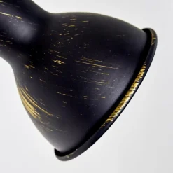 Lampes Dorées-hofstein Plafonnier Polmak Noir doré, 4 lumières