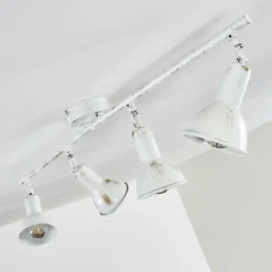 Lampes Dorées-hofstein Plafonnier Polmak Or, Blanc, 4 lumières