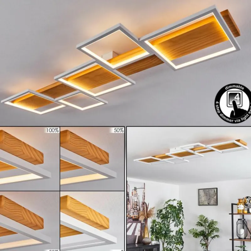 Luminaires Scandinaves-hofstein Plafonnier Pompu LED Blanc, 1 lumière