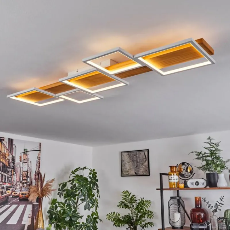 Luminaires Scandinaves-hofstein Plafonnier Pompu LED Blanc, 1 lumière