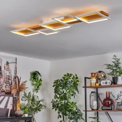 Luminaires Scandinaves-hofstein Plafonnier Pompu LED Blanc, 1 lumière