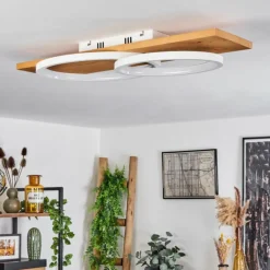 Luminaires Scandinaves-hofstein Plafonnier Pompu LED Écru, Blanc, 1 lumière