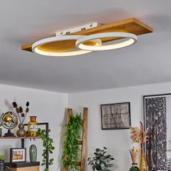 Luminaires Scandinaves-hofstein Plafonnier Pompu LED Écru, Blanc, 1 lumière