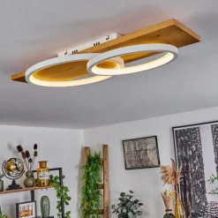 Luminaires Scandinaves-hofstein Plafonnier Pompu LED Écru, Blanc, 1 lumière