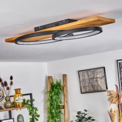 Luminaires Scandinaves-hofstein Plafonnier Pompu LED Écru, Noir, 1 lumière