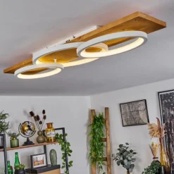 Luminaires Scandinaves-hofstein Plafonnier Pompu LED Écru, Blanc, 1 lumière