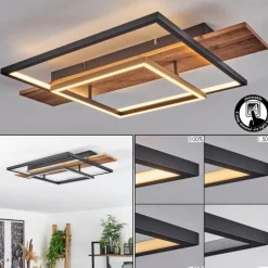 Luminaires Scandinaves-hofstein Plafonnier Pompu LED Écru, Noir, 1 lumière