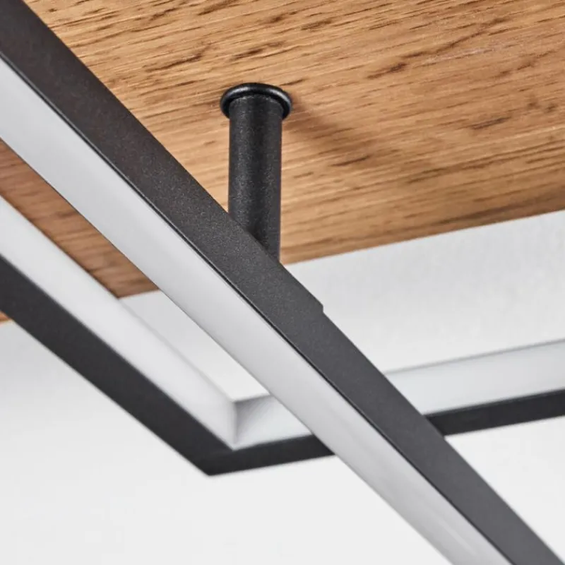 Luminaires Scandinaves-hofstein Plafonnier Pompu LED Écru, Noir, 1 lumière