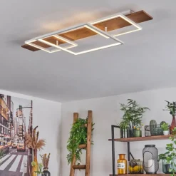 Luminaires Scandinaves-hofstein Plafonnier Pompu LED Écru, Blanc, 1 lumière