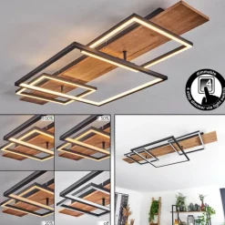 Luminaires Scandinaves-hofstein Plafonnier Pompu LED Écru, Noir, 1 lumière