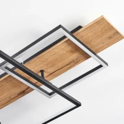 Luminaires Scandinaves-hofstein Plafonnier Pompu LED Écru, Noir, 1 lumière