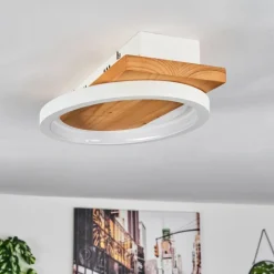 hofstein Plafonnier Pompu LED Écru, 1 lumière