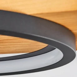 Lampes En Bois-hofstein Plafonnier Pompu LED Écru, 1 lumière