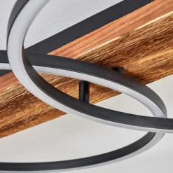 Luminaires Scandinaves-hofstein Plafonnier Pompu LED Écru, Noir, 1 lumière