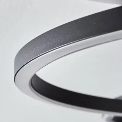 Luminaires Scandinaves-hofstein Plafonnier Pompu LED Écru, Noir, 1 lumière