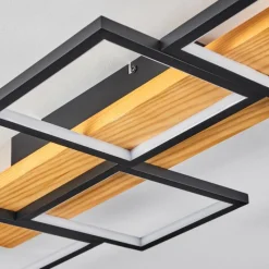 Luminaires Scandinaves-hofstein Plafonnier Pompu LED Noir, 1 lumière