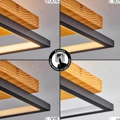 Luminaires Scandinaves-hofstein Plafonnier Pompu LED Noir, 1 lumière