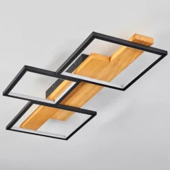 Luminaires Scandinaves-hofstein Plafonnier Pompu LED Noir, 1 lumière