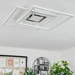 hofstein Plafonnier Popoy LED Blanc, 1 lumière, Télécommandes