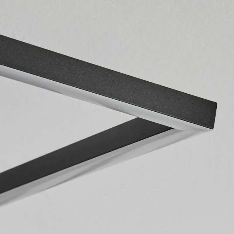 Lampes Dorées-hofstein Plafonnier Popoy LED Or, Noir, 1 lumière, Télécommandes