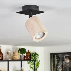 Luminaires Scandinaves-hofstein Plafonnier Postigo Noir, 1 lumière