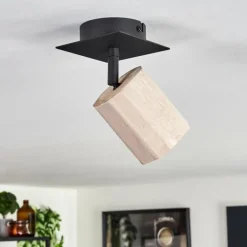 Luminaires Scandinaves-hofstein Plafonnier Postigo Noir, 1 lumière