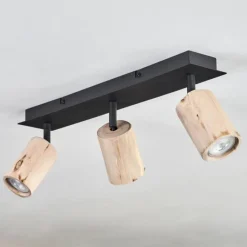 Luminaires Scandinaves-hofstein Plafonnier Postigo Noir, 3 lumières