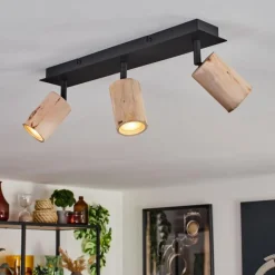 Luminaires Scandinaves-hofstein Plafonnier Postigo Noir, 3 lumières