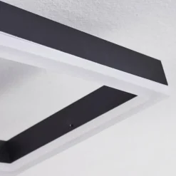 hofstein Plafonnier Pourao LED Noir, Blanc, 1 lumière, Télécommandes