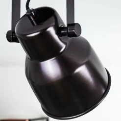 Lampes Industrielles-hofstein Plafonnier Presa Bronze, Crème, 3 lumières