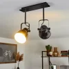 Lampes Industrielles-hofstein Plafonnier Presa Noir, 2 lumières