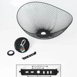 Lampes Vintages & Rétros-hofstein Plafonnier Pucara Noir, 1 lumière