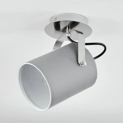 Lampes En Tissu-hofstein Plafonnier Puelches Nickel mat, 1 lumière